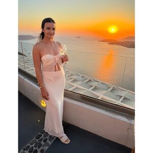 Meshki Cream Maxi Skirt